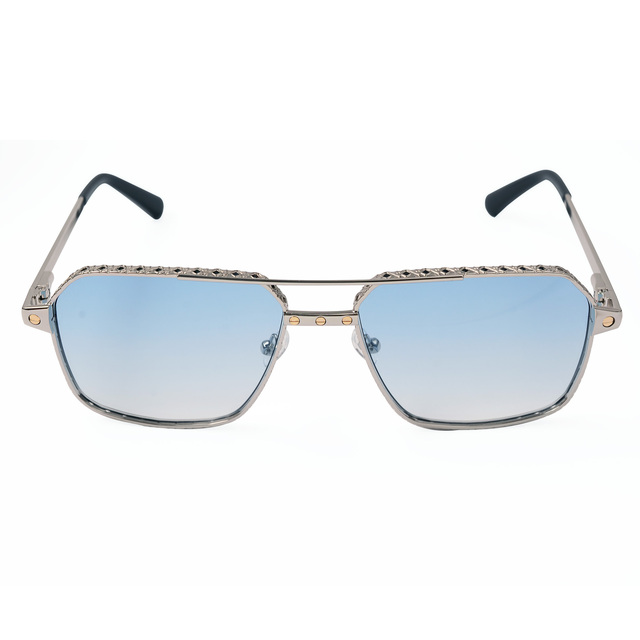 Vintage Retro Square Sunglasses with UV400 Optical Gold Silver Frame Wholesale for Men and Women Metal Frame