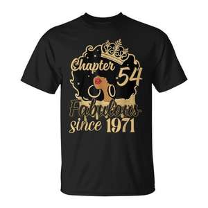 Capítulo 54 Fabulous Since 1971 Camiseta para mujer del 54º cumpleaños - Product Image 1