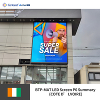 Écran LED publicitaire mural extérieur Canbest Fo Series P5 5,7 mm 5760x2880 mm (18,9x9,4 pieds) en Italie