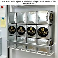 Autocollant personnalisé avec logo, imperméable, impression dorée à chaud, vinyle transparent, divers matériaux, étiquette ronde ou carrée pour aliments, bougies