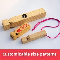 Solid Wood Train Whistle Flute Children's Musical Toy for Lung Capacity Training Wind Instrument Instrumental Tool