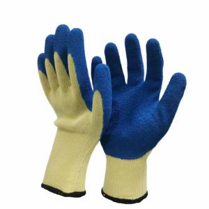 Gants de sécurité de calibre 10, <span class=keywords><strong>4</strong></span> brins de doublure en fil de Polyester, doublure en <span class=keywords><strong>Latex</strong></span> froissé et enduit de paume - Product Image 1