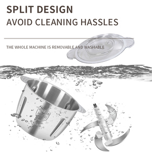 Venta al por mayor Cocina Hogar Vegetal Carne <span class=keywords><strong>Picadora</strong></span> Procesador <span class=keywords><strong>de</strong></span> alimentos Acero inoxidable 2l 3l 5l <span class=keywords><strong>Picadora</strong></span> Picadoras <span class=keywords><strong>de</strong></span> carne eléctricas - Product Image 3