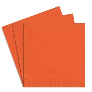 Restaurant Wegwerp Blauw Bedrukt Met Logo Cocktail Bruiloft Custom Met Logo Papieren Servetten - Product Image 2