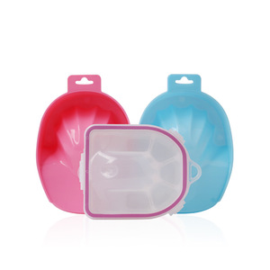 อ่างแช่เล็บพลาสติกแบบพกพา รูปทรงสี่เหลี่ยมผืนผ้า อุปกรณ์ดูแลหนังกำพร้าสำหรับการบำรุงมือ - Product Image 5