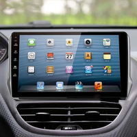 2 + 32G 10 ''Vidéo Radio Audio Stéréo IPS Écran tactile complet Android 10 Lecteur DVD de voiture Affichage GPS Navigation pour Peugeot 2008-2020