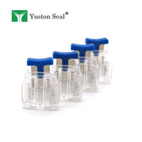 Sceau de compteur YUSTON YTMS002 en PC+ABS et acier inoxydable, inviolable, avec code-barres et numéro de série pour compteurs d'eau, d'électricité et de gaz