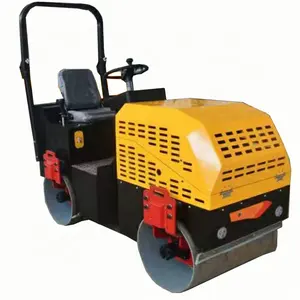 Full Drive 1ton 1,5 ton 2ton Mini Road Roller Vibrator comaktor dalam persediaan