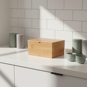 Caja <span class=keywords><strong>de</strong></span> Almacenamiento <span class=keywords><strong>de</strong></span> Madera <span class=keywords><strong>de</strong></span> Bambú Natural Sin Terminar, Grabada con Láser, Hecha a Mano, con Tapa con Bisagras (Tamaño Personalizable) - Product Image 2