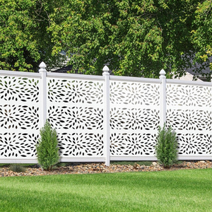 Clôture en <span class=keywords><strong>treillis</strong></span> WPC <span class=keywords><strong>pour</strong></span> plantes grimpantes couleur <span class=keywords><strong>bois</strong></span> de bambou blanc brun vert - Product Image 3