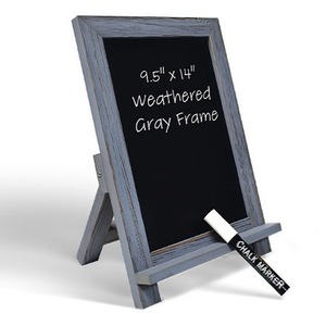 Tablero de escritura con soporte de madera plegable pequeño con repisa incorporada y <span class=keywords><strong>pizarra</strong></span> magnética, <span class=keywords><strong>pizarra</strong></span> extraíble para el hogar, Color negro - Product Image 3