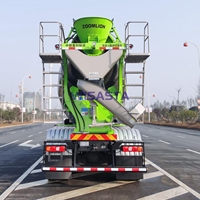 Camion malaxeur à béton mobile 8x4 12 m3 de marque ZOOMLION CNG, châssis Shackman, neuf, 2024, à vendre aux États-Unis