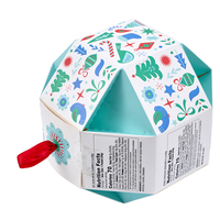 Nouveau lancement de boîte-cadeau de Noël personnalisée créative emballage portable de forme spéciale avec laminage mat de gaufrage et revêtement UV