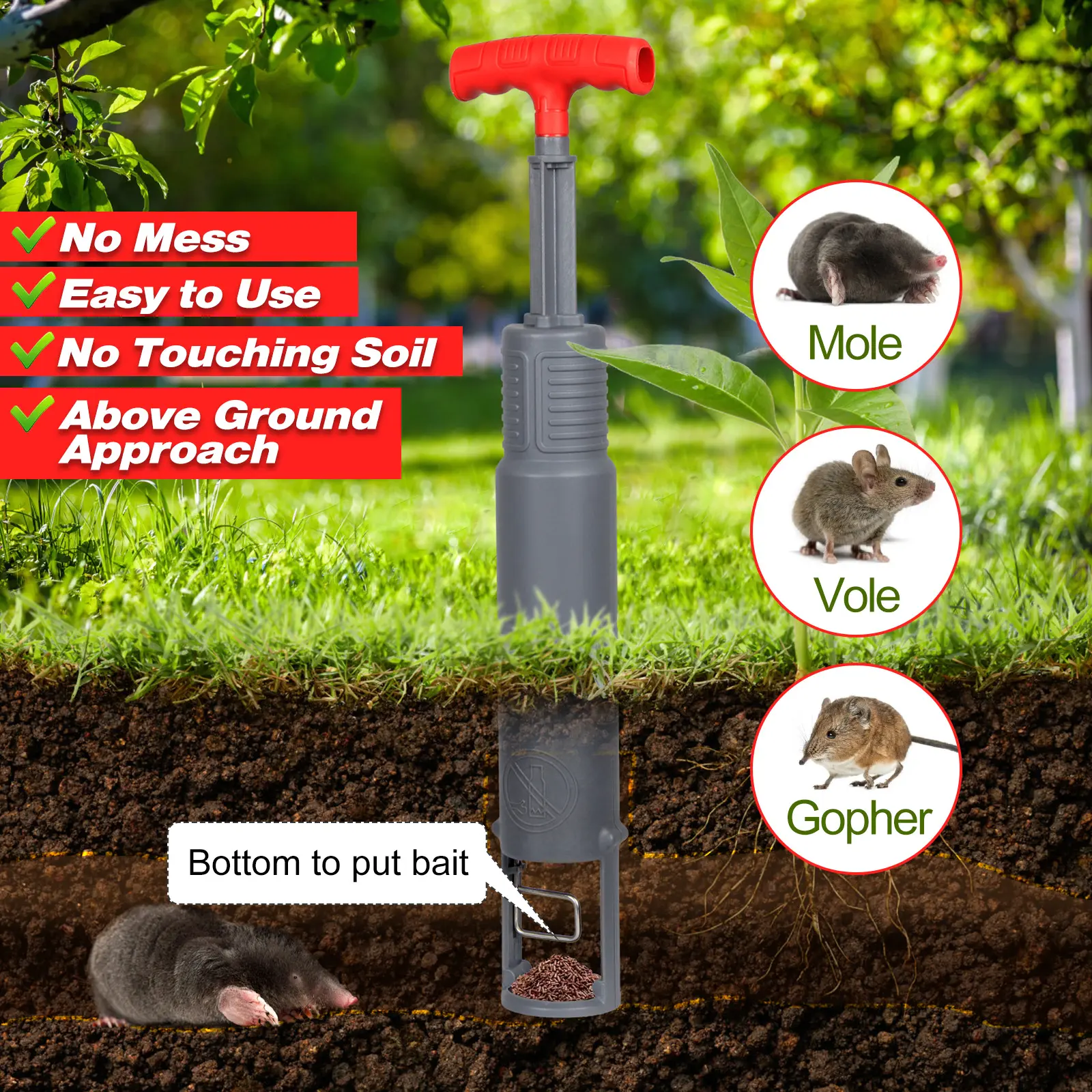 Trusted Effective Pest Control For Agricultural Land Gardens And Lawns Minnesota Mole Trap