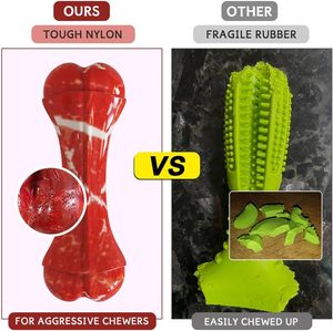 Ultra Durable Eco-Friendly Interactive Natural Rubber Chew <b>Dog</b> Toys for Aggressive Chewers - Product Image 5