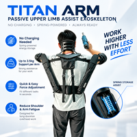 Exosquelette de bras portable pour membre supérieur, support d'épaule réglable, léger, pour levage industriel, soulagement de la fatigue, en nylon