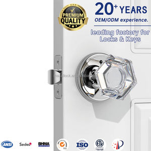 مقبض كريستالي لأبواب الخزائن بتشطيب فاخر ومظهر أنيق للاستخدام في الأثاث الداخلي - Product Image 1