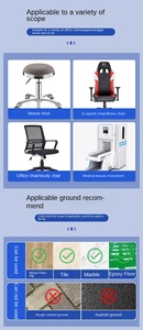 Kapasitas Beban Kuat Kinerja Handal Presisi Tinggi Roda Caster Plastik PP 2-Inci dengan Poros Kayu/Aluminium - Hitam - Product Image 6