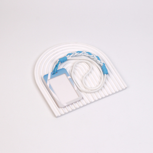 Custom Woven <b>Lanyard</b> - Stylish Blue White Nylon Rope With Plastic Card Holder for Id Badge, Phone & Work Pass (Bulk Discount) - Product Image 6