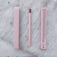 Promo Panas Pensil Lipliner Matte 2-in-1 Pigmentasi Tinggi Label Pribadi Tahan Air Lip Glaze Lip Liner untuk Riasan Eyeliner Alami