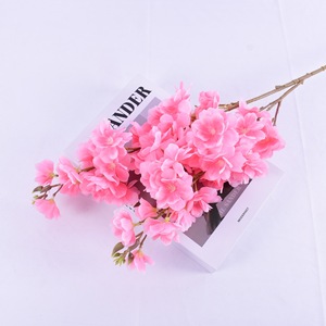 Fleurs artificielles de cerisier simulées à longues branches, décoration de mariage, ornements de salon, plantes hydratantes, vente en gros - Product Image 4