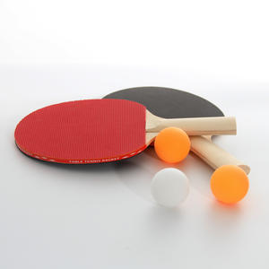 Juego <span class=keywords><strong>de</strong></span> raquetas <span class=keywords><strong>de</strong></span> tenis <span class=keywords><strong>de</strong></span> <span class=keywords><strong>mesa</strong></span> <span class=keywords><strong>de</strong></span> madera <span class=keywords><strong>de</strong></span> álamo, <span class=keywords><strong>2</strong></span> raquetas y 3 bolas, juguete deportivo divertido para jugar, hecho <span class=keywords><strong>de</strong></span> goma duradera - Product Image 2