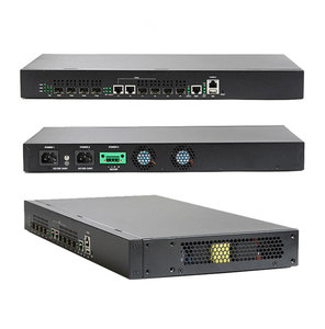 อุปกรณ์รักษาความปลอดภัยใยแก้วนำแสง 4 พอร์ต EPON OLT อัปเกรด Optical Line Terminal ระบบจ่ายไฟคู่ ความเร็ว 1.25Gbps แบบสมมาตร อัตราส่วนการแยก 1:64 - Product Image 2
