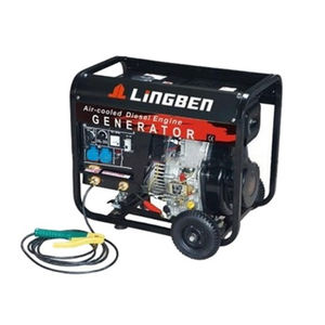 LingBen機械2Kw-5Kwオープンタイプ電気スタートポータブル中古ディーゼルエンジン溶接機兼発電機販売 - Product Image 3