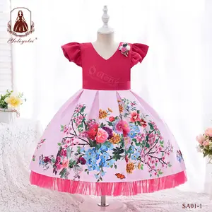 Toddler Girl Dress Top-ranking Suppliers Outong Vestidos De Ninas Party 2-12 Girls Cotton Dresses For Kids