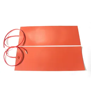 140x140mm Silicone nóng mỏng linh hoạt Silicone sưởi ấm Pad 10W 12V Silicone nóng Pad mật ong tổ ong ấm hơn