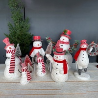 Guirlande de bonhomme de neige personnalisée en résine, Mini affichage intelligent, décorations de noël, ornements