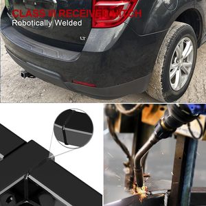 Receptor de Enganche Trasero Aps Clase 3 de Acero al Carbono con Recubrimiento en Polvo Negro para Chevrolet Equinox 2005-2017 - Product Image 4