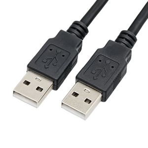 สายเคเบิลข้อมูล USB ชายต่อชาย 2.0 ทองแดงบริสุทธิ์ สีดำ สายเชื่อมต่อกระแสไฟ 2a - Product Image 4