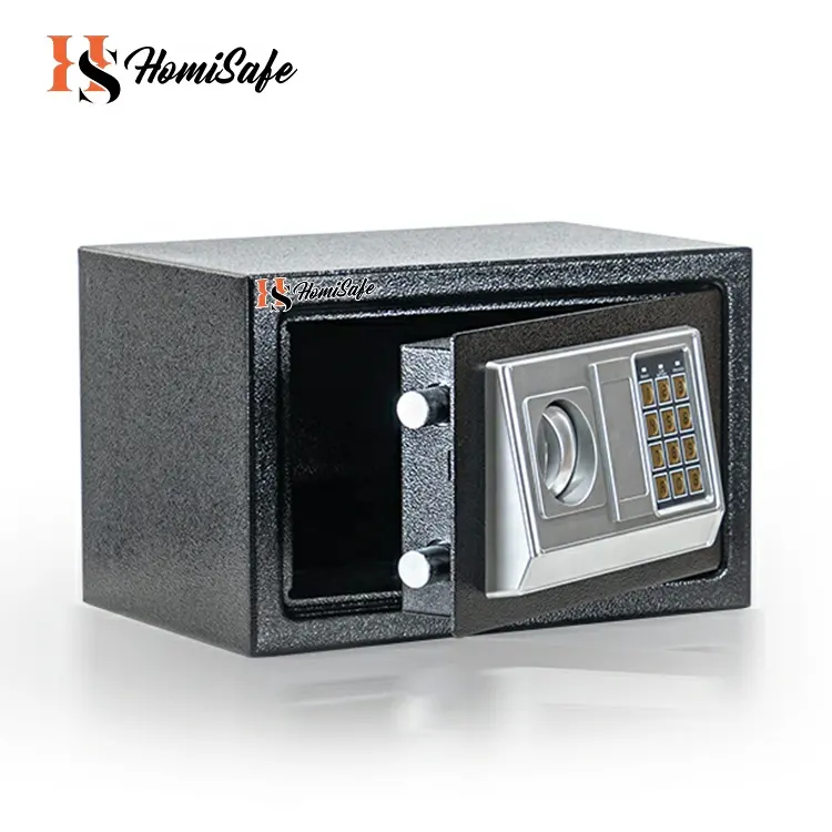 Homisafe Factory price black steel portable money deposit electronic digital mini safe box