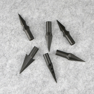 AmE Arrowhead 8mm Carbon Steel Retro Willow Leaf Hunting Arrows - Product Image 3