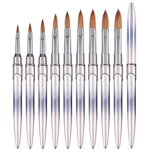 Herramientas de manicura grabadas con etiqueta privada de alta calidad, arte de uñas prensado 100% <span class=keywords><strong>Kolinsky</strong></span>, cepillos acrílicos 3D, cepillo de Gel de uñas <span class=keywords><strong>Original</strong></span> - Product Image 2