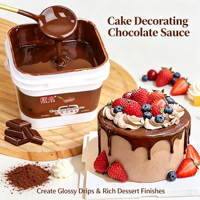 Pâte à tartiner au chocolat épaisse commerciale 1kg pour garniture de gâteaux, glaçage et enrobage de pain, ingrédient de décoration de pâtisserie, approvisionnement en vrac