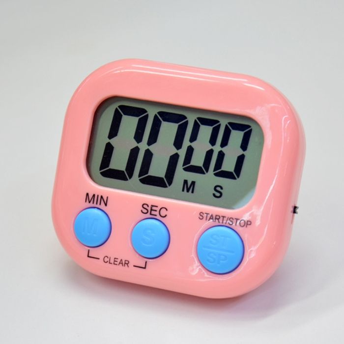 Digital Multifunctional Timer Plastic LED Display Battery Powered Kitchen Study Classroom Kids Countdown Stopwatch