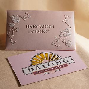 Juego de Tarjetas de Agradecimiento y Sobres Personalizados de Lujo con Textura en Relieve y Estampado en Lámina - Product Image 5