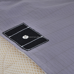 Sábana Conductora de Algodón Orgánico con Mezcla de Plata 400TC, Patrón Geométrico para Todas las Estaciones, para Conexión a Tierra - Product Image 6