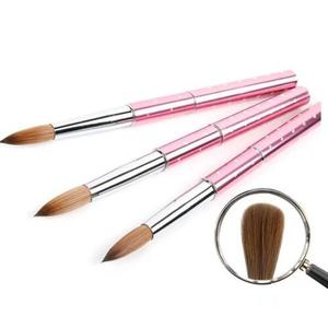 Brosse à ongles en acrylique de grande qualité Sable Hair 6 tailles de poudre monomère #2 #4 6 #8 #10 #12 - Product Image 6