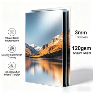 <span class=keywords><strong>Feuille</strong></span> <span class=keywords><strong>d</strong></span>'<span class=keywords><strong>aluminium</strong></span> vierge pour sublimation HD blanc brillant 0,45 mm 1 mm, plaque métallique vierge en <span class=keywords><strong>aluminium</strong></span> pour impression photo par transfert thermique A4 A3 - Product Image 2