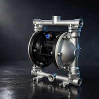 Pompe à diaphragme pneumatique en acier inoxydable KY-15S4 1/2 pouce BSP, pompe de transfert pneumatique pour liquides chimiques