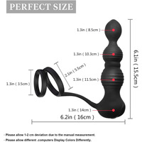 Plug anal sans fil télécommandé pour la masturbation anale avec vibration à 10 fréquences Masseur de la prostate pour hommes femmes Nouveau produit sexuel