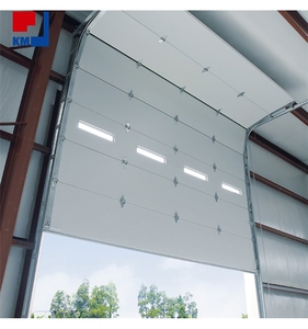 <span class=keywords><strong>Porte</strong></span> de <span class=keywords><strong>garage</strong></span> <span class=keywords><strong>sectionnelle</strong></span> coulissante automatique en acier, haute résistance au feu, réduction sonore 60 dB, installation facile, coupe-vent, usage industriel - Product Image 3