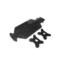 Kit de conversion de châssis en fibre de carbone RJX Custom 2,0 mm 2,5 mm pour voiture de course RC, pièces de châssis en graphite