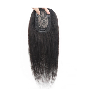 FYD Lightweight Double Needle <strong>Wig</strong> Piece Women's Top <strong>Hair</strong> Covering White Baby <strong>Hair</strong> Natural Seamless Remy European <strong>Hair</strong> Fringes - Product Image 4