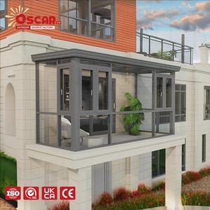 Véranda en verre automatique avec piscine intégrée, idéale pour la détente et le <span class=keywords><strong>bain</strong></span> <span class=keywords><strong>de</strong></span> <span class=keywords><strong>soleil</strong></span> en plein air dans un style européen - Product Image 1