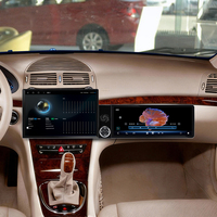 Layar Foforfor 13.1"+12.3" untuk Mercedes Benz E/CLS W211 2005-2008 Carplay Android 15 Radio Mobil Stereo GPS DSP 4G WiFi OEM