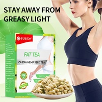 Thé Minceur Faible en Gras pour la Perte de Poids, Thé Santé Substitut aux Graines de Cassia, Graines de Chanvre, Feuilles de Lotus, 3g*20 Sachets